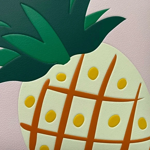 ♠️Kate Spade Colada Pineapple Graphic Large Tote Bag Pink Multi NWT - Picture 4 of 12